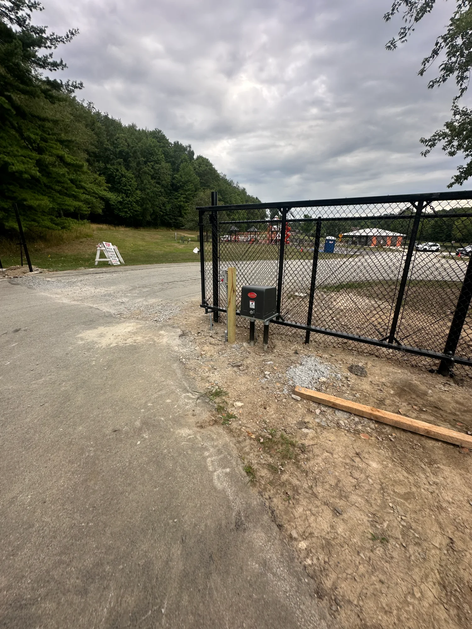 Driveway gate approach