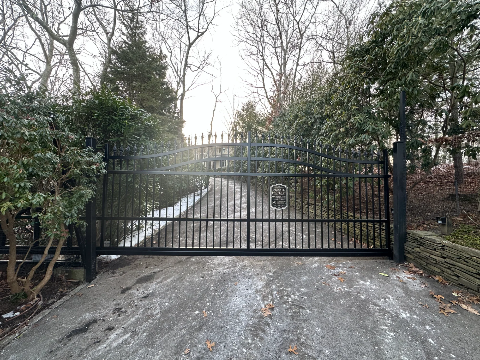 Arched ornamental gate