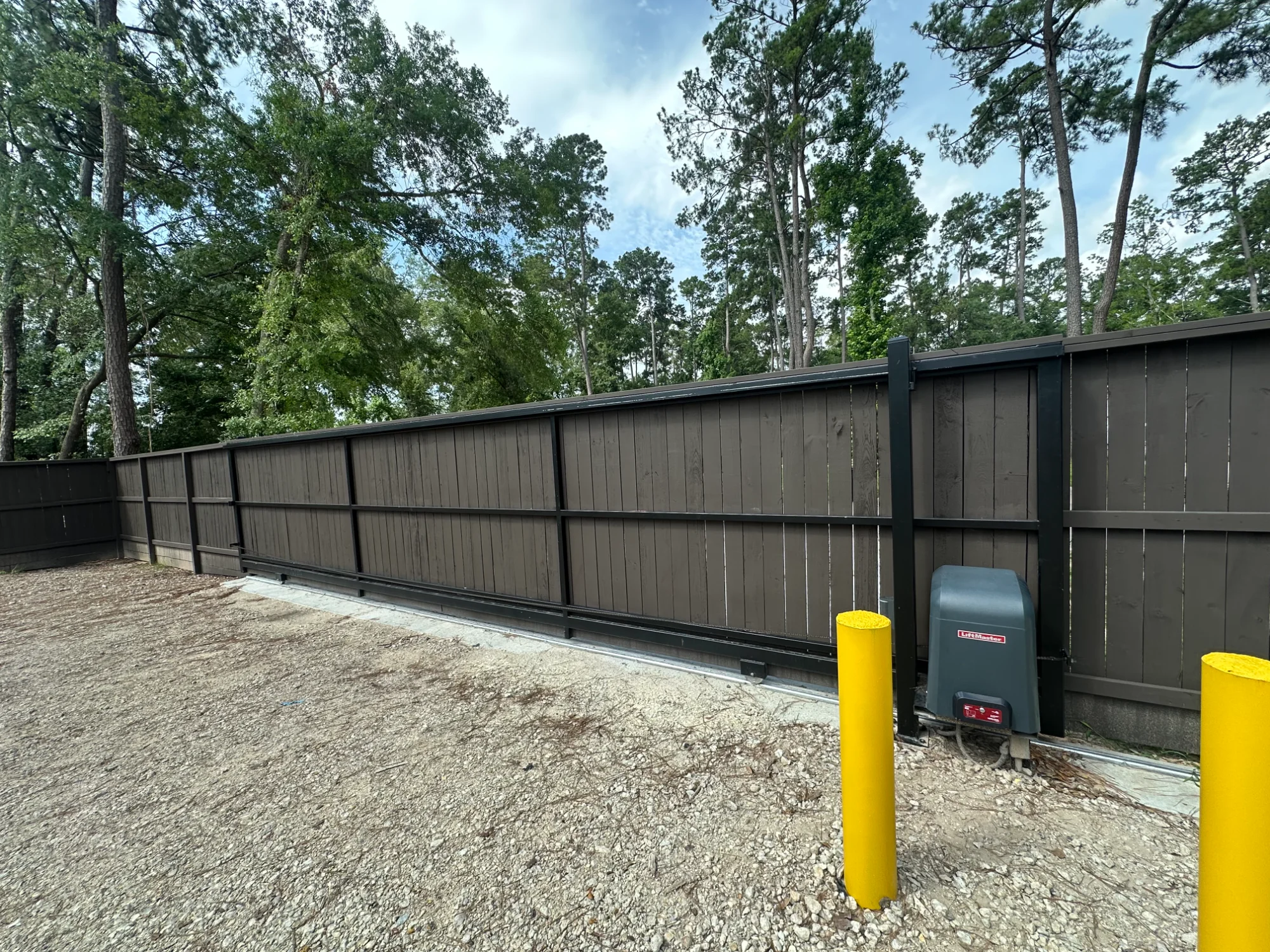 Residential gate installation